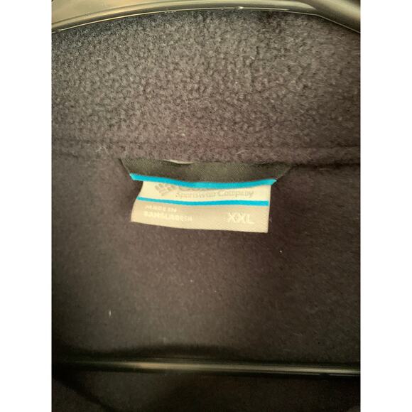 Columbia Men's Full Zip Black Size XXL Vest with zip pockets - Picture 4 of 7